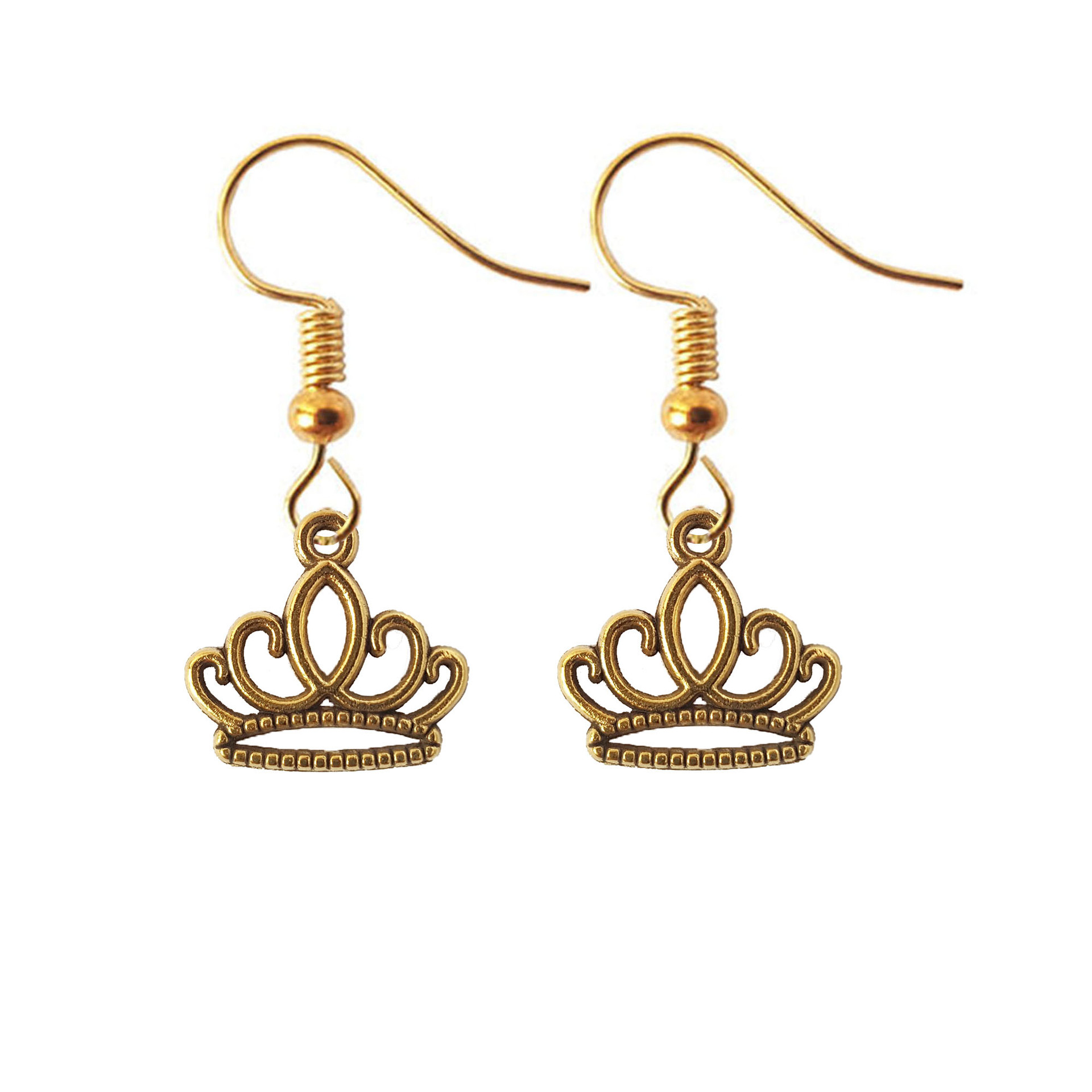 گوشواره دخترانه نمدیکا طرح تاج مدل کویین گوشواره دخترانه نمدیکا طرح تاج مدل کویین