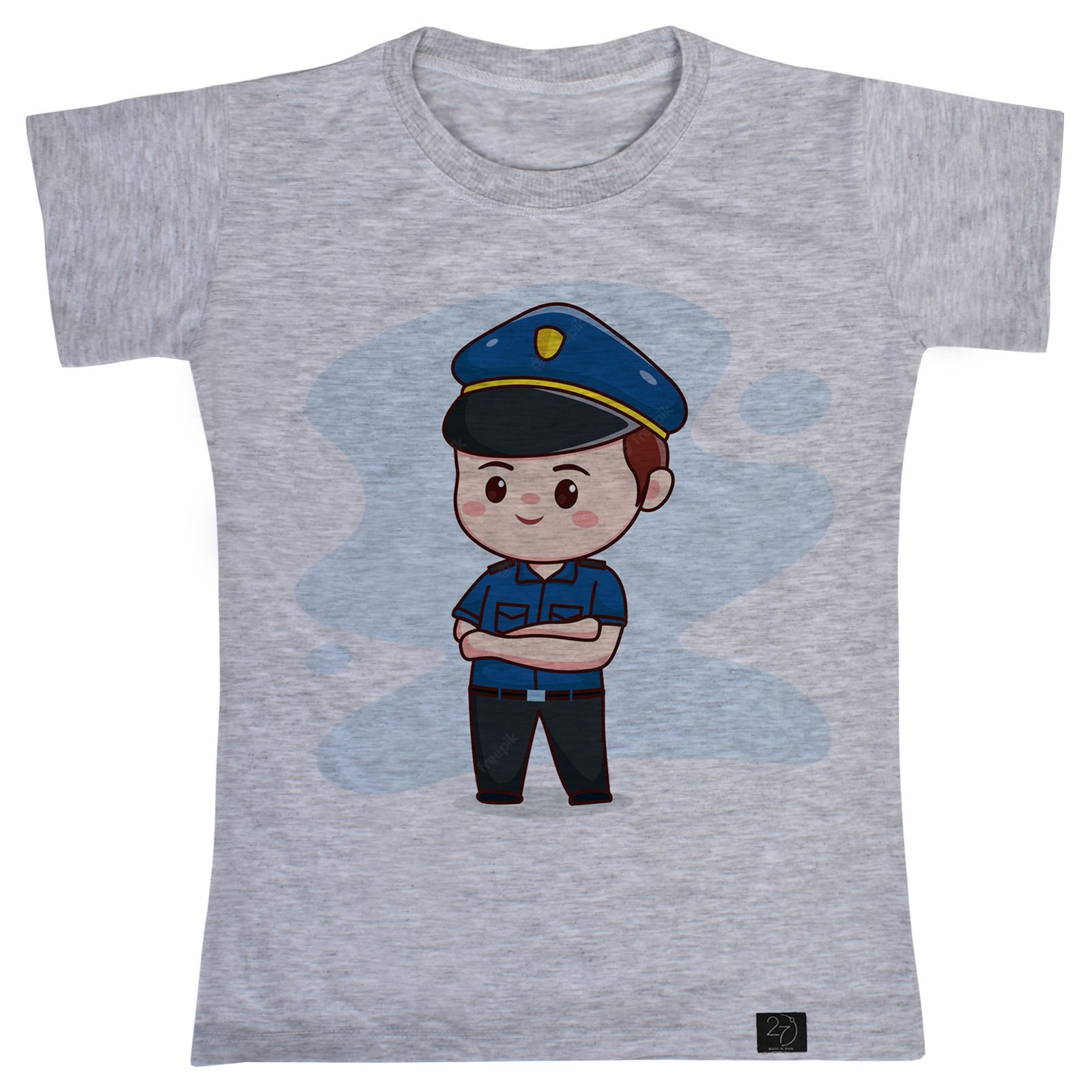 تی شرت آستین کوتاه پسرانه 27 مدل پلیس کد KV115