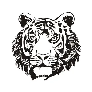 برچسب بدنه خودرو لیزارد مدل فانتزی طرح Tiger کد LZD-797