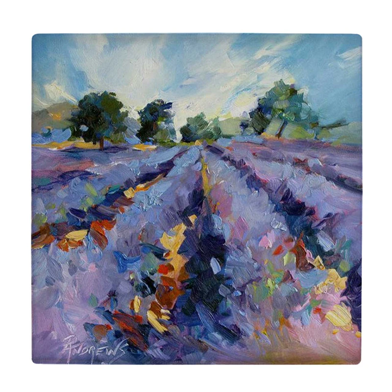 زیر لیوانی  طرح نقاشی آبستره مزرعه کد    6086869_5108