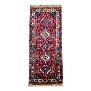 فرش دستباف کناره دو متری مدل یلمه قشقایی کد 1044