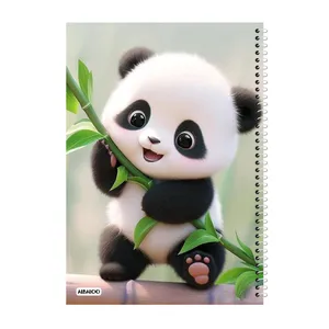دفتر مشق 100 برگ آلبالو طرح پاندا کد 2014