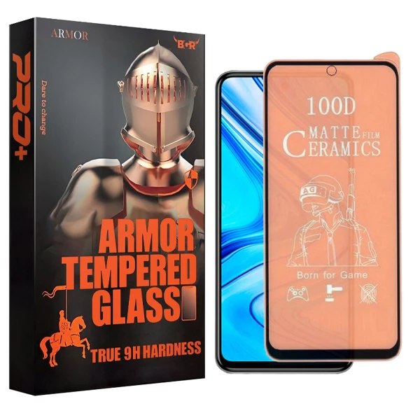 محافظ صفحه نمایش سرامیکی آرمور مدل BGR مناسب برای گوشی موبایل شیائومی Redmi Note 9 pro/ 9S