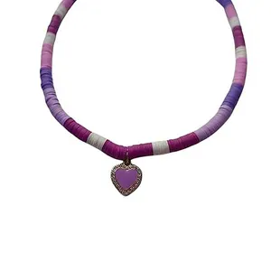گردنبند زنانه مدل فیمویی طرح قلب کد NC172