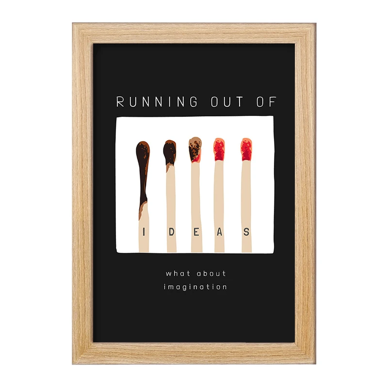 تابلو خندالو مدل Running Out Of کد F1535