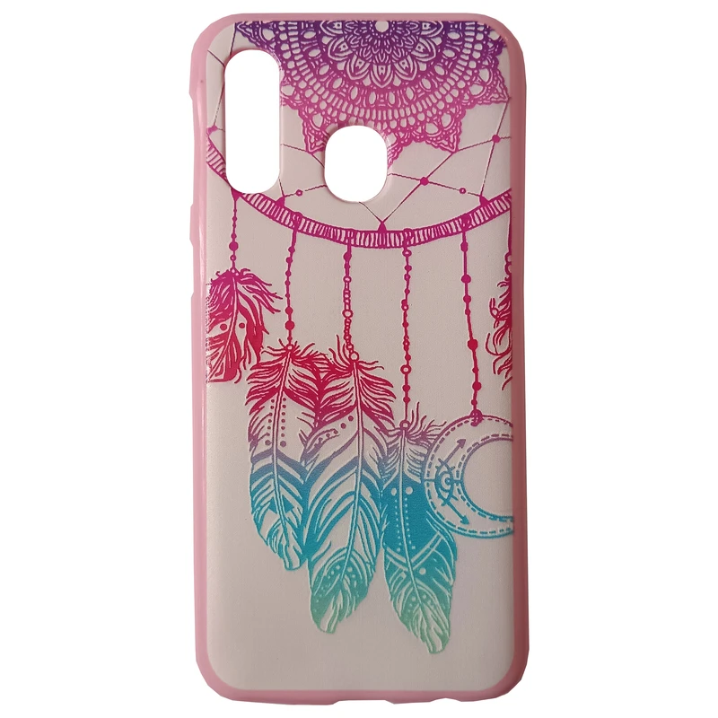 کاور مدل سیلیکونی کد 013 طرح آویز پر مناسب برای گوشی موبایل سامسونگ Galaxy A40