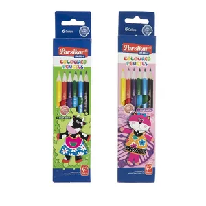 مداد رنگی 6 رنگ پارسیکار مدل هنر مجموعه 12 عددی