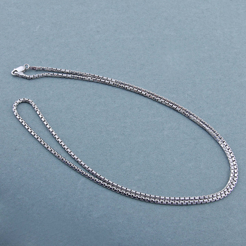 زنجیر نقره مردانه مدل ونیزی ایتالیایی کد ZR_108