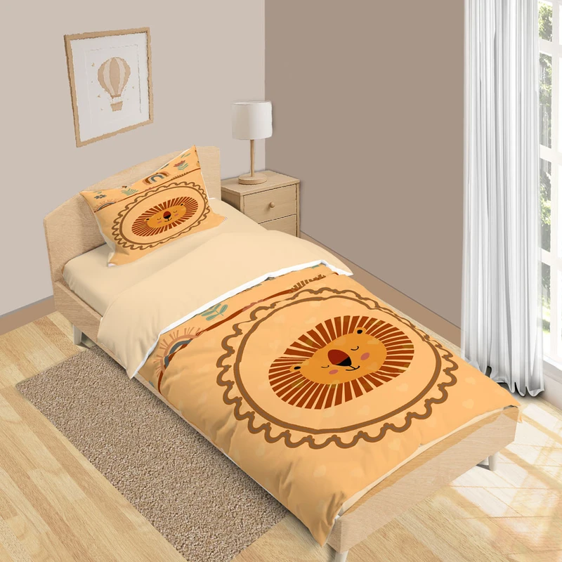 سرویس روتختی 1 نفر 5 تکه نوپه هوم مدل حیوانات T6400