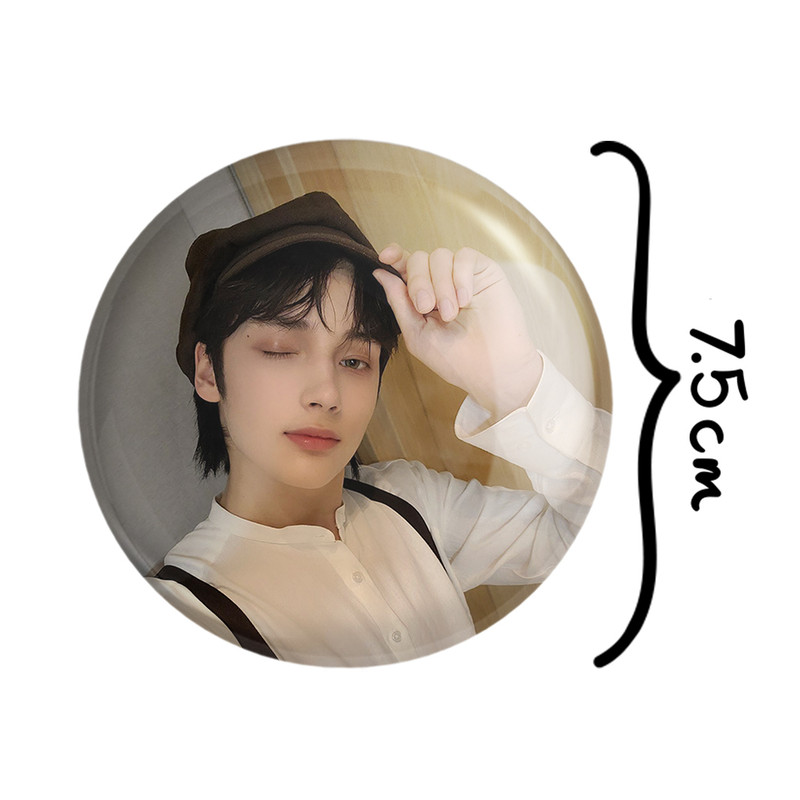 آینه جیبی خندالو طرح هیونینگ کای گروه تی اکس تی TXT مدل تاشو کد 20013