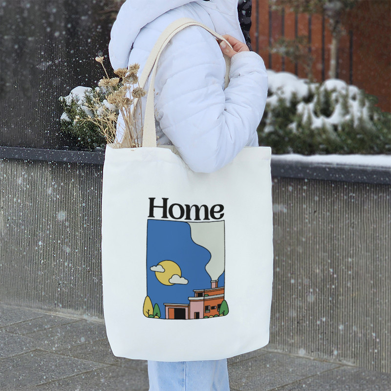 ساک خرید خندالو طرح خانه کد 7339