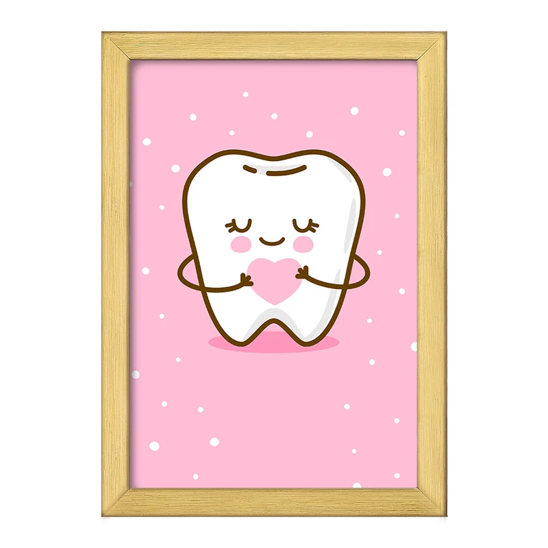 تابلو خندالو طرح دندان و دندان پزشکی کودکانه کد 36724