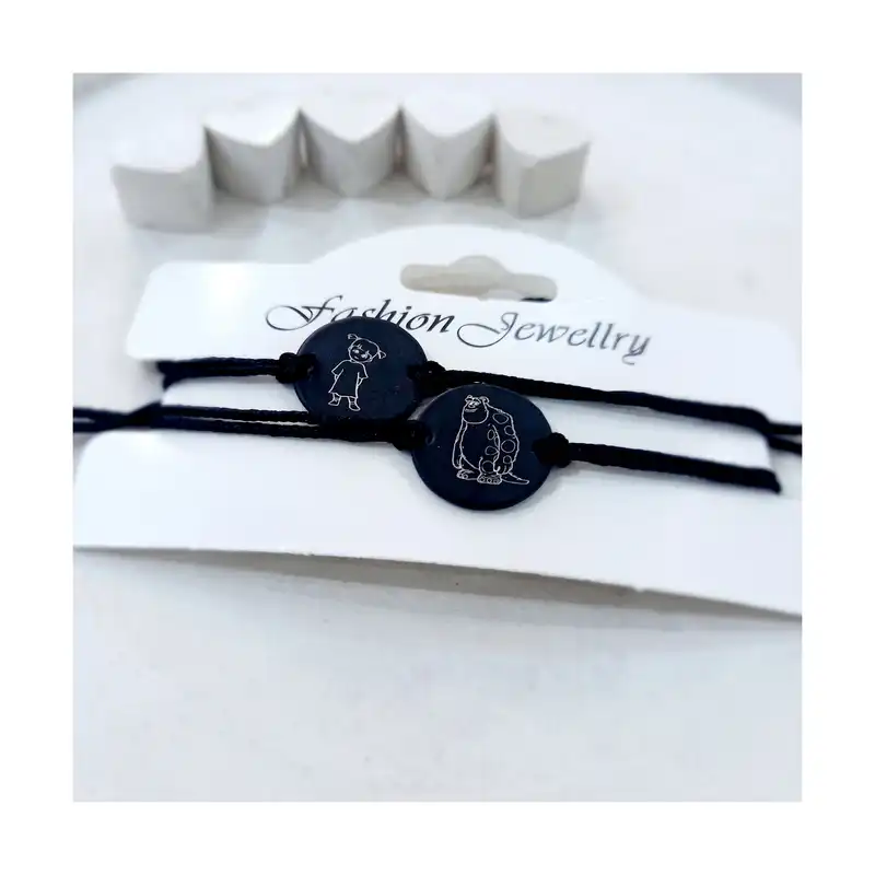 دستبند مدل ست دوستی سالیوان و بو بسته 2 عددی