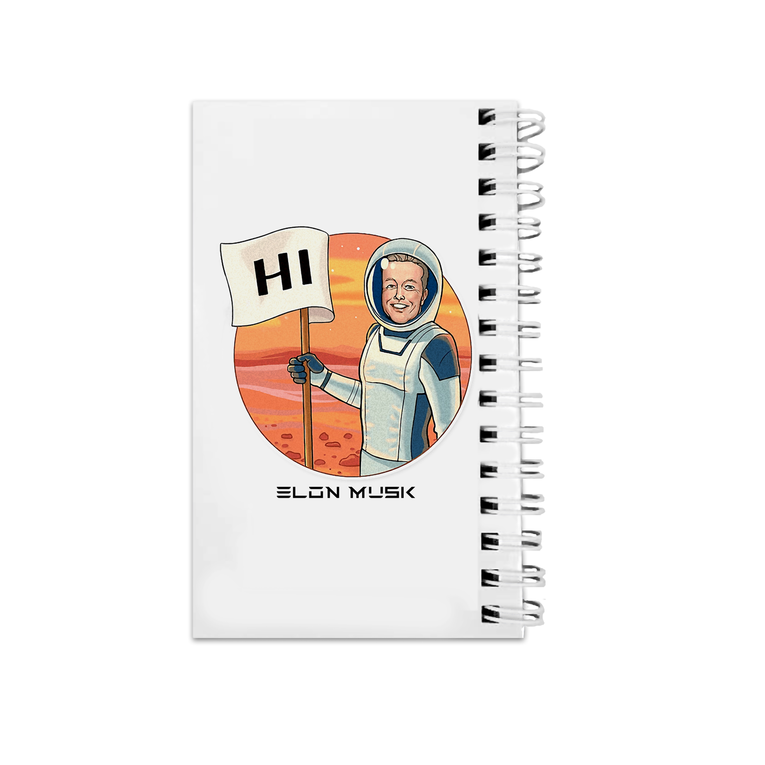 دفترچه یادداشت مدل to do list طرح ایلان ماسک فضانورد کد 4410631