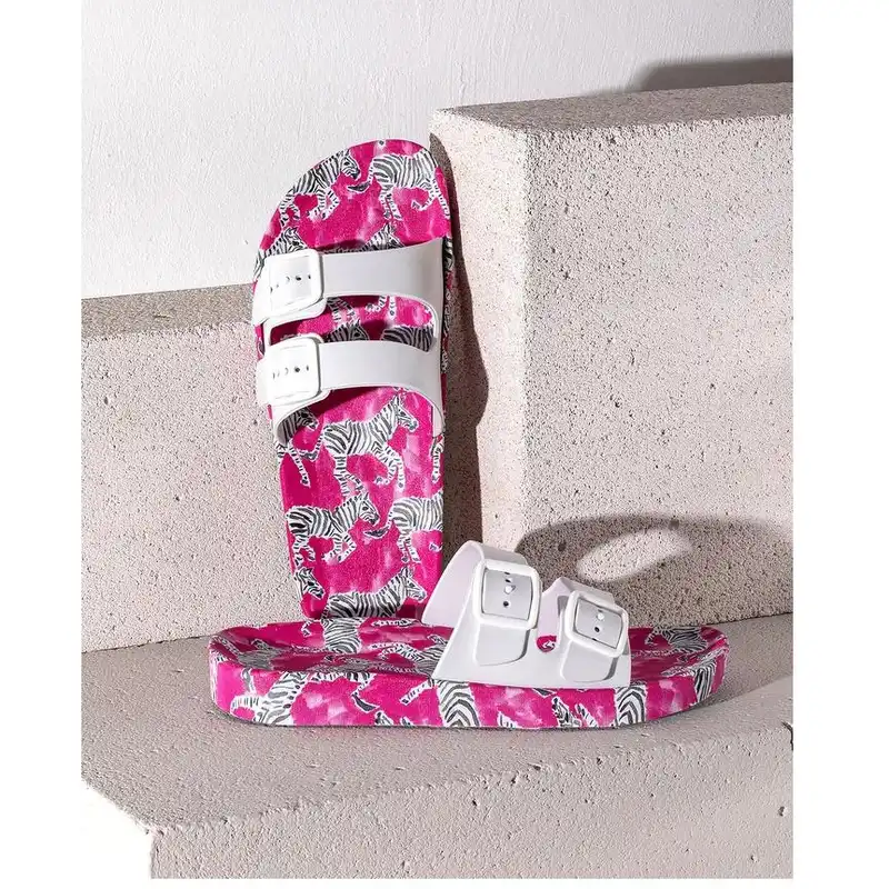 دمپایی زنانه مادام کوکو مدل Zebre