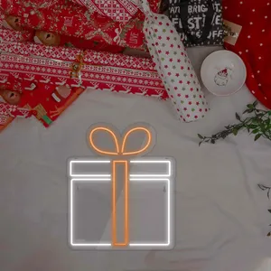 چراغ دیواری نئون دیزاین طرح Gift-Box_ORG