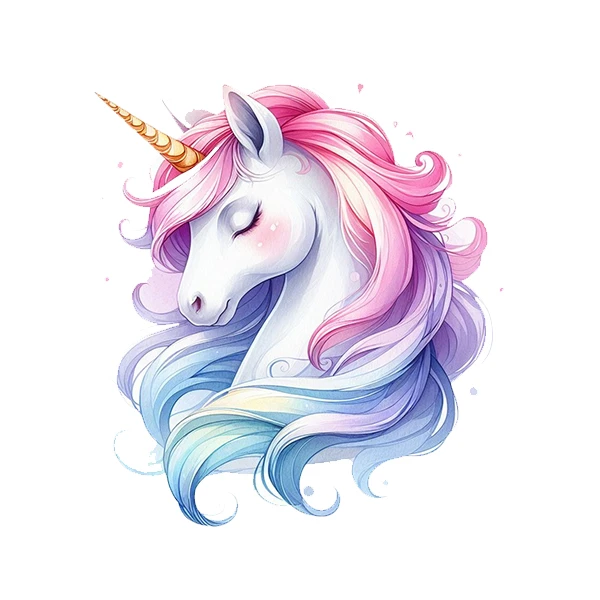 استیکر پارچه و لباس پاد آفرین طرح اسب تک شاخ کد 377