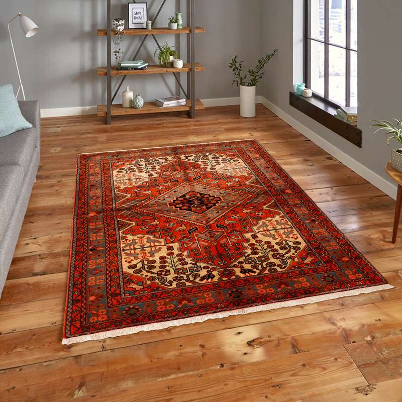 فرش دستبافت سه و نیم متری مدل نهاوند ایلیاتی کد 521120r