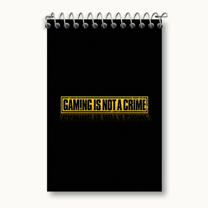 دفتر یادداشت 50 برگ خندالو مدل Gaming Is Not A Crime کد F2396