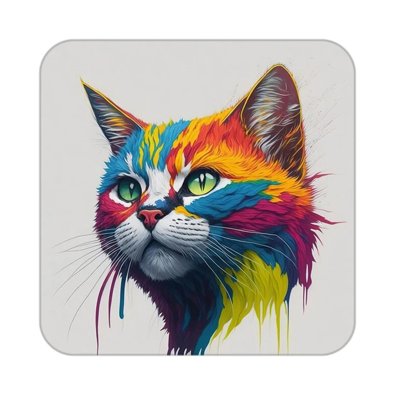 زیر لیوانی کاکتی طرح حیوانات رنگی مدل mp26340