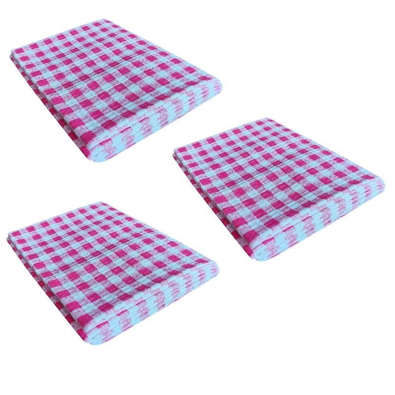 دستمال نظافت خانه و آشپزخانه نخ مدل نارسیس بسته 3 عددی