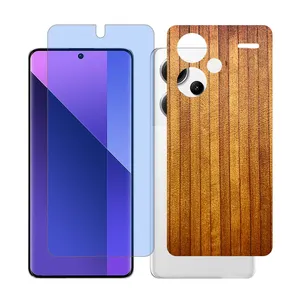 Glass Together model anti blue Screen Protector Suitable for Xiaomi Redmi Note 13 Pro Plus Mobile Phone with Back cover sticker