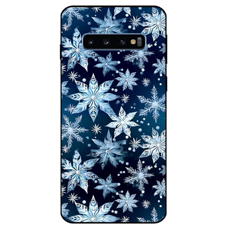 کاور مگافون طرح برف مدل 2824 مناسب برای گوشی موبایل سامسونگ Galaxy S10   