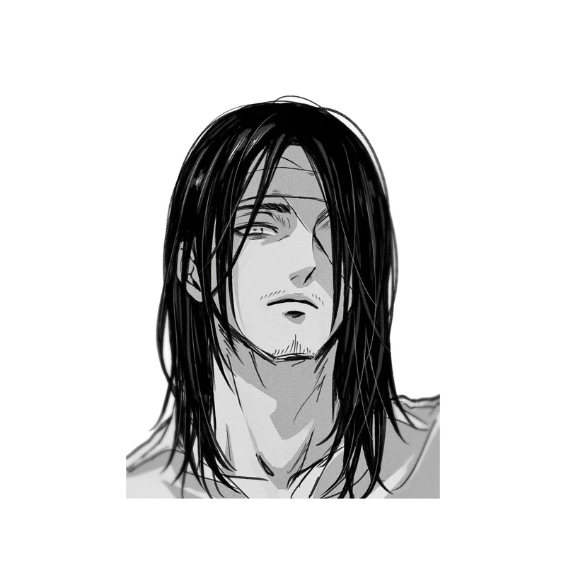 استیکر لپ تاپ و موبایل مدل انیمه طرح حمله به تایتان ارن یگر Attack on Titan Eren Yeager کد 4298