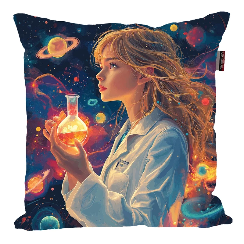 کوسن پاد آفرین مدل شیمی آزمایشگاه شیمیدان مهندس شیمی کد PK401556 سایز 40*40 سانتی متر