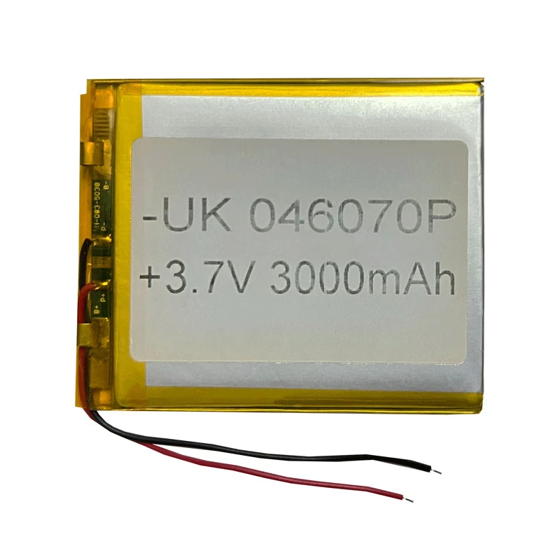 باتری لیتیومی کد 046070 ظرفیت 3000 میلی آمپر ساعت