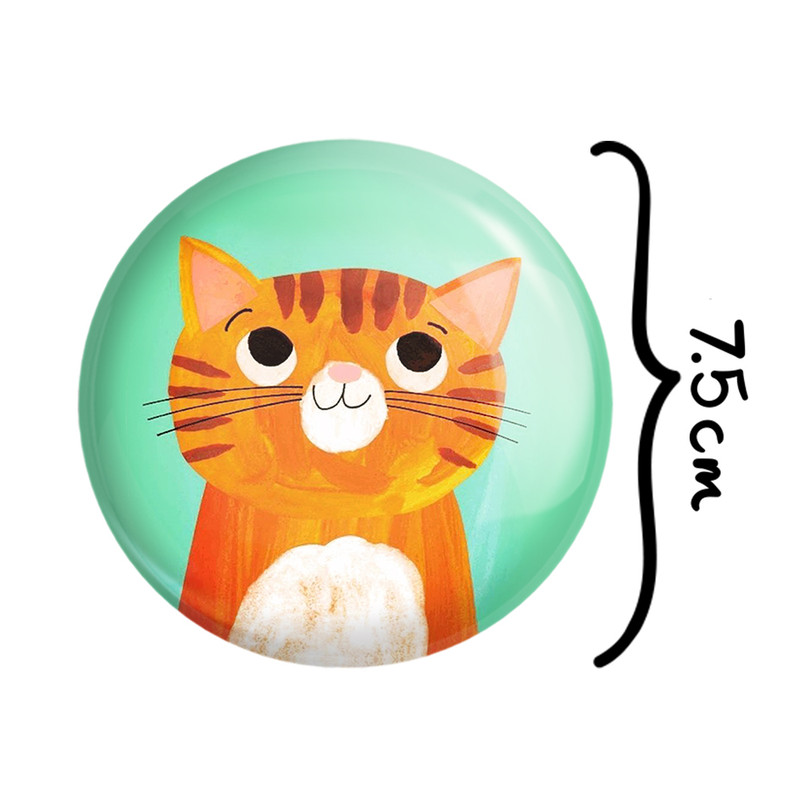 آینه جیبی خندالو طرح گربه مدل تاشو کد 5203