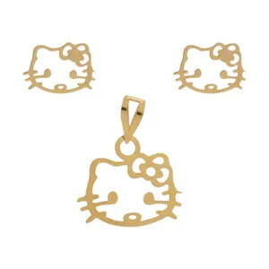 نیم ست طلا 18 عیار زنانه عدنان مدل CHJV995