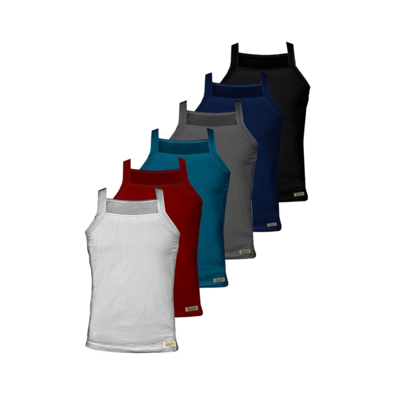 زیرپوش خشتی مردانه تولیدی پاران مدل نخ پنبه مجموعه 6 عددی