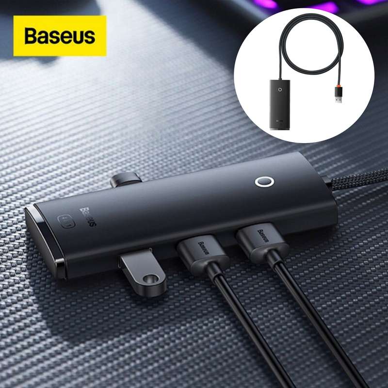 هاب 4 پورت usb3 باسئوس مدل Hub Lite Series -WKQX030101 هاب 4 پورت usb3 باسئوس مدل Hub Lite Series -WKQX030101