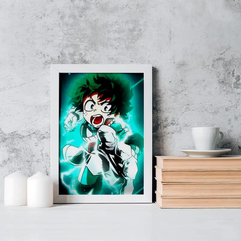 تابلو خندالو مدل دکو انیمه آکادمی قهرمان من کد 16125