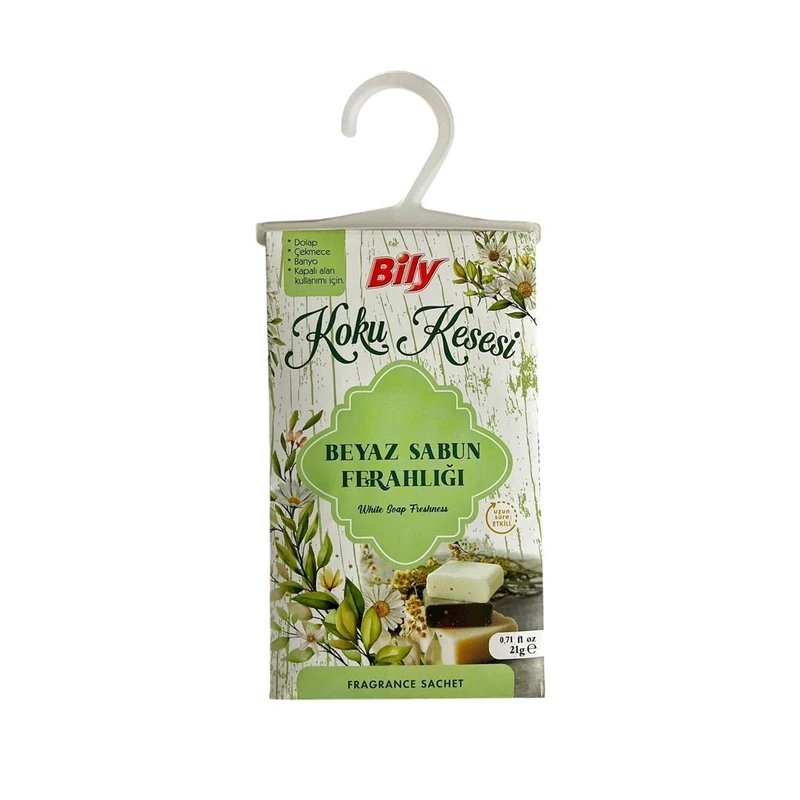 خوشبوکننده و ضد بید کمد لباس بیلی مدل White Soap حجم 210 میلی لیتر