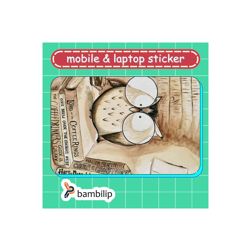 استیکر بامبیلیپ مدل کارت عابر طرح جغد دانا کد 4400832