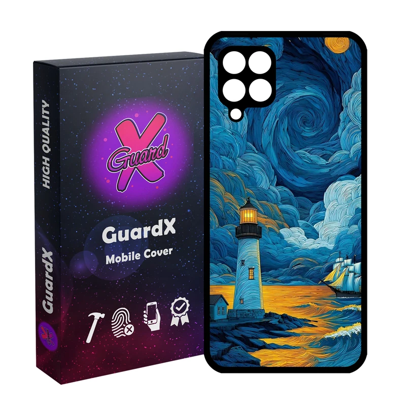 کاور گارد ایکس طرح فانوس دریایی ونگوگ مدل 10907 مناسب برای گوشی موبایل سامسونگ Galaxy A12/M12/F12