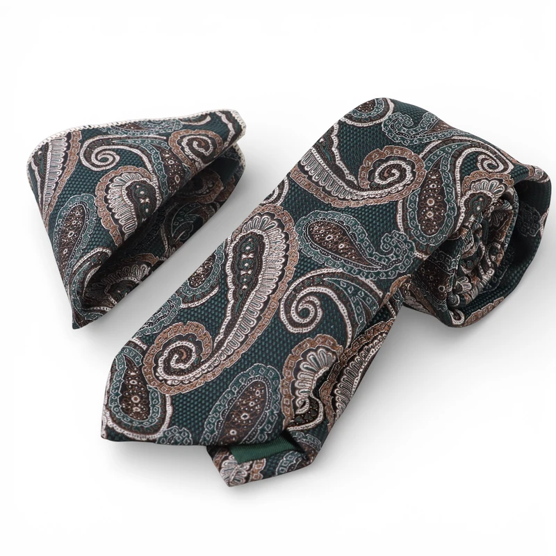 کراوات و دستمال جیب مردانه نسن مدل V70