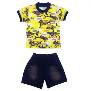 ست تی شرت و شلوارک نوزادی کد 026