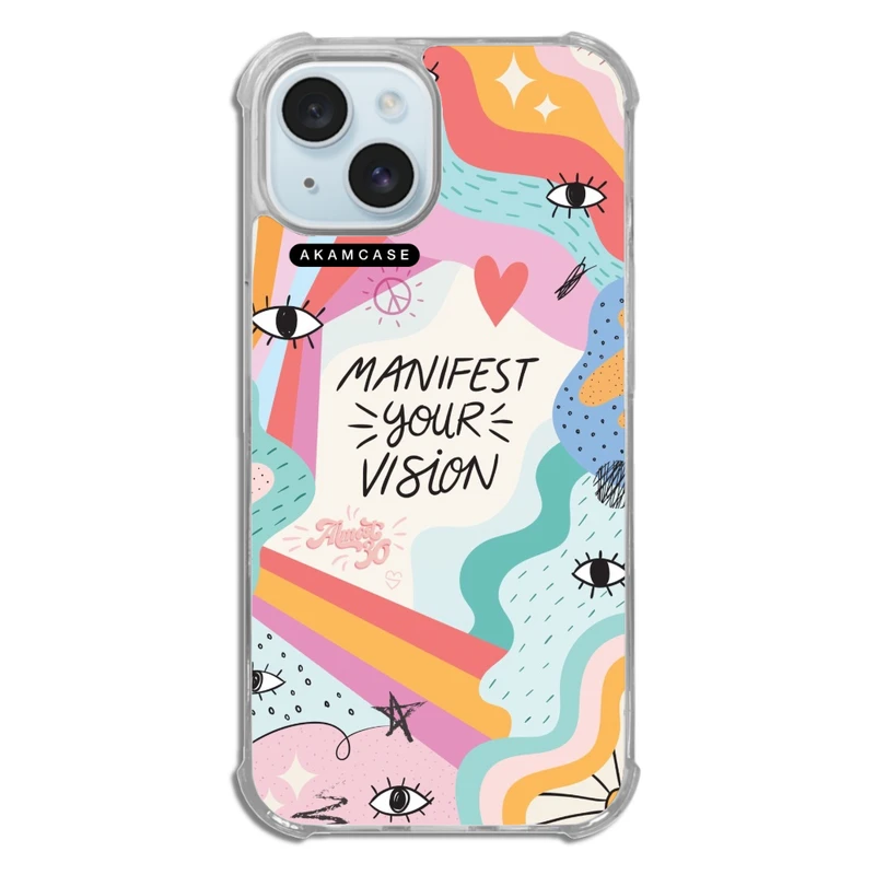 کاور آکام مدل AMCWTA15-GOOD VIBES7 مناسب برای گوشی موبایل اپل iPhone 15