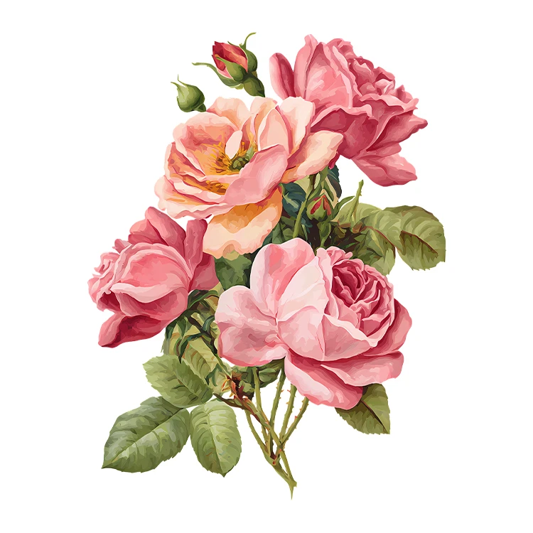 استیکر پارچه و لباس پاد آفرین مدل گل کد S5889