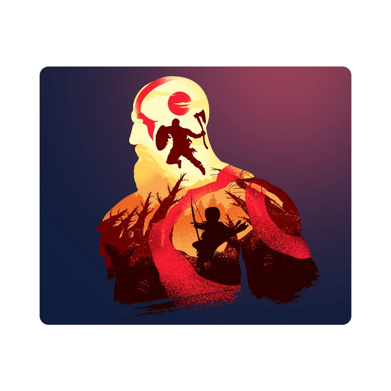 ماوس پد هومرو مدل MP1365-SIZE2437 طرح خدای جنگ
