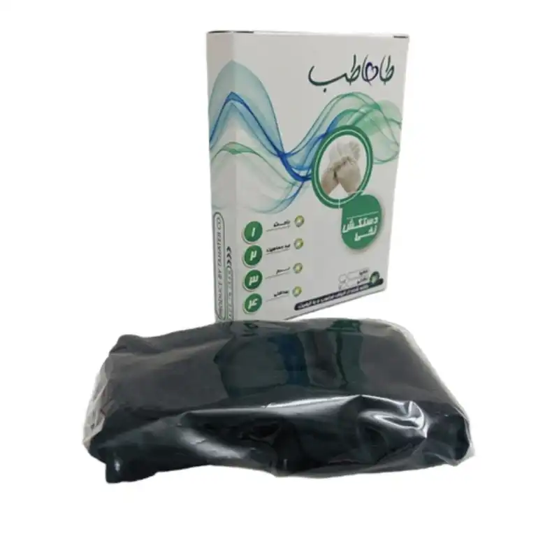 دستکش طاها طب مدل ضد حساسیت مچ دار