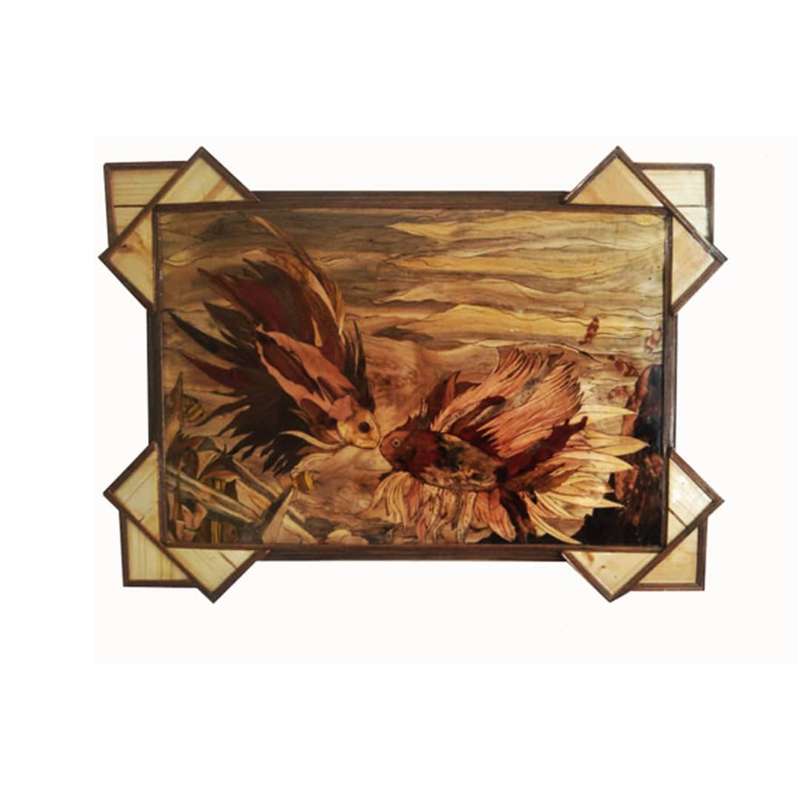 تابلو معرق کاری مدل اقیانوس چوبی