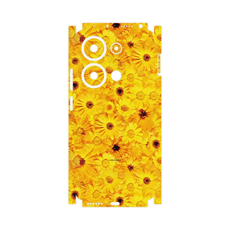 برچسب پوششی ماهوت مدل Yellow_Flower-FullSkin مناسب برای گوشی موبایل شیائومی Redmi Note 13 Pro 4G