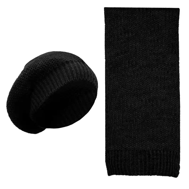 ست کلاه و شال گردن بافتنی کد Z4387