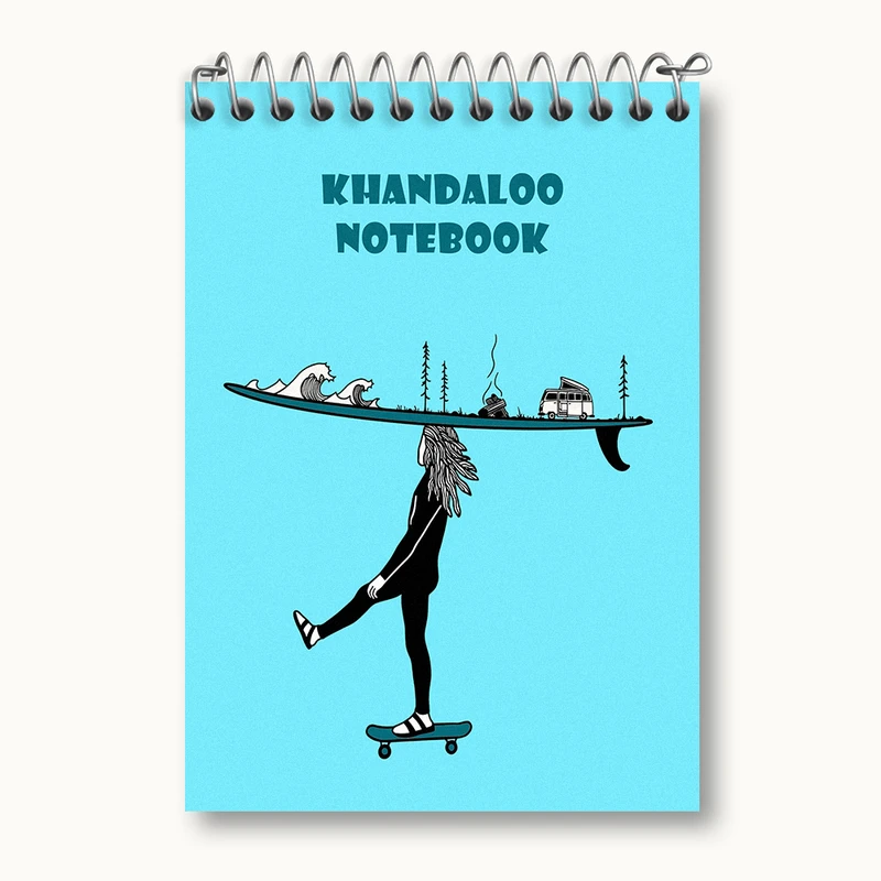 دفتر یادداشت 50 برگ خندالو طرح کمپینگ (Camping) کد N5824