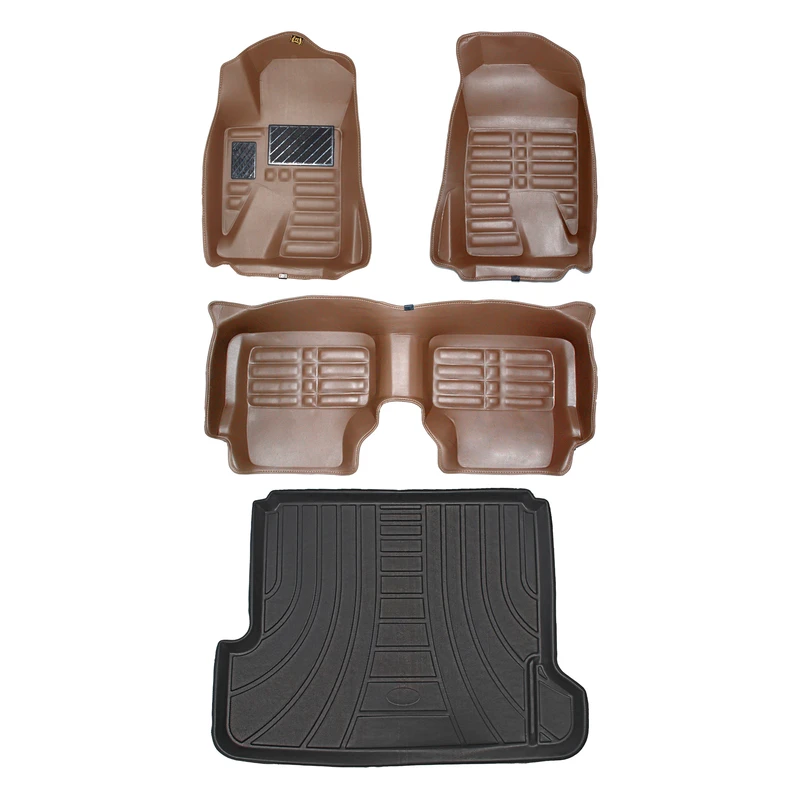 کفپوش پنج بعدی خودرو پانیذ مدل EVA مناسب برای پژو 405 به همراه کفپوش صندوق