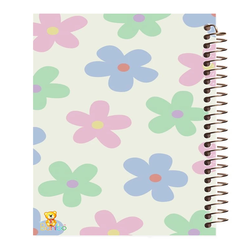 دفتر مشق 100 برگ بانیبو طرح گل کد 775